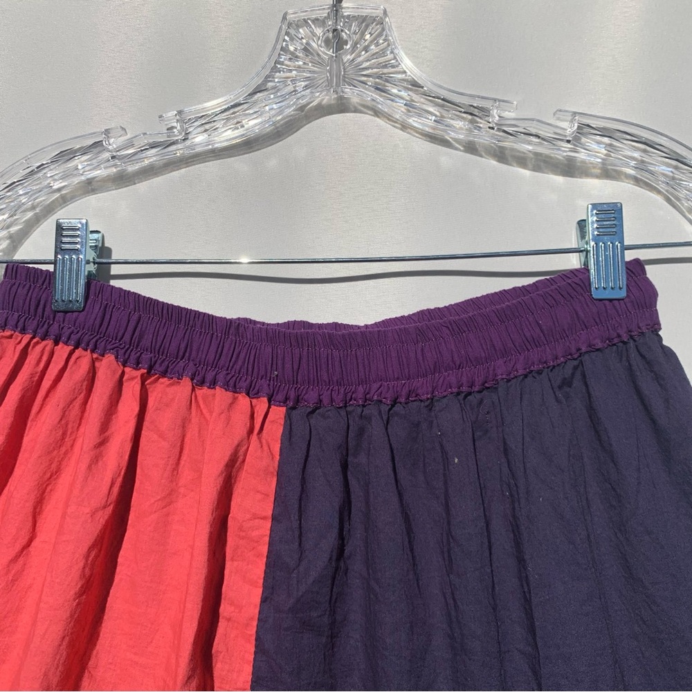 Momo Multicolor Patchwork Cotton Prairie Skirt On… - image 2